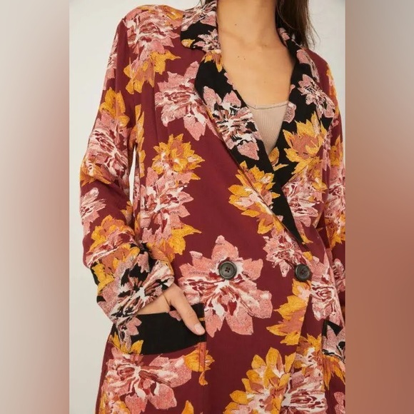 Free People Niya Reversible Printed Duster Size Small NWOT - Picture 1 of 9